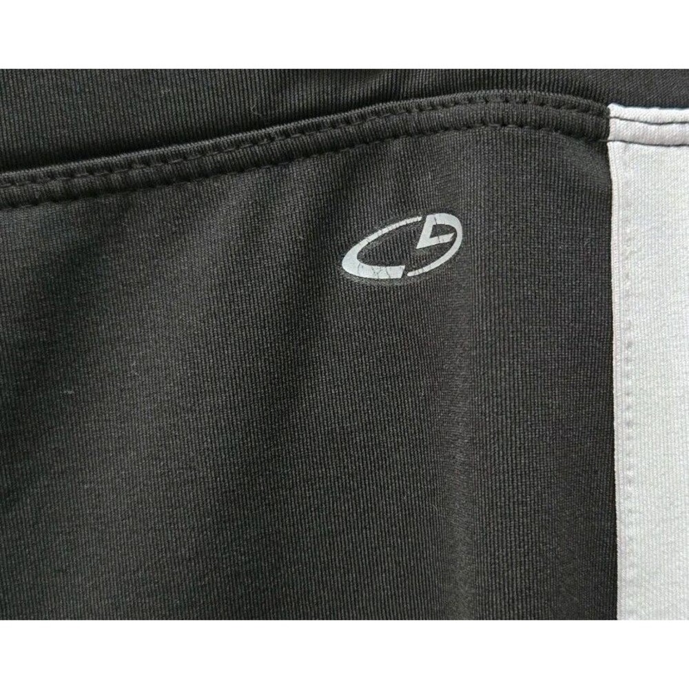 C9 Champion Womens Track Pants Size M Medium Black White Stripe Athletic Yoga - Picture 2 of 5